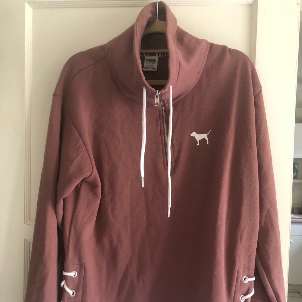 Purple Victoria’s Secret Sweatshirt with Dog Logo